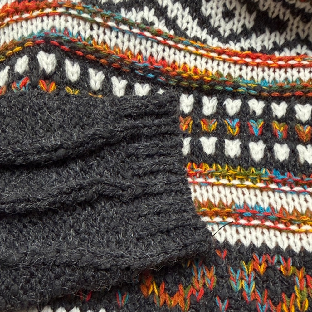 Multicolor Patterned Women's Cardigan - Picture 12 of 12
